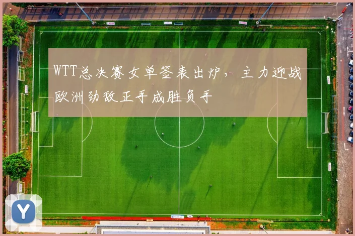 WTT总决赛女单签表出炉，主力迎战欧洲劲敌正手成胜负手